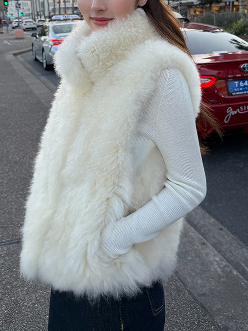 4.100%羊毛超保暖長毛背心